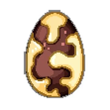 Kinder chocolate egg pixel art vector illustration イラスト素材