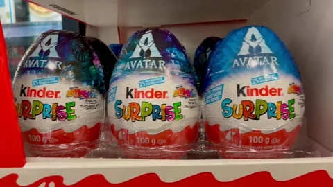 Kinder Surprise Chocolate Eggs Stock-Footage 234041190