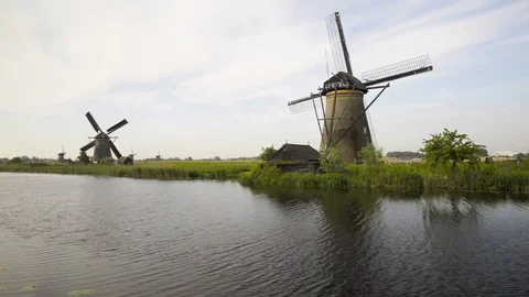 Kinderdijk Stock Footage 75927599