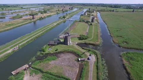 Kinderdijk Stock Footage 130926555