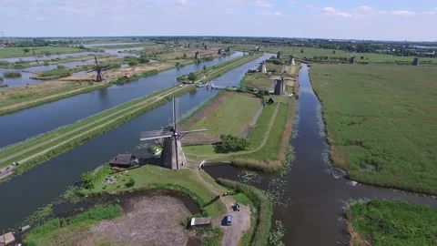 Kinderdijk Stock Footage 130926625