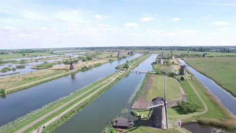 Kinderdijk Stock Footage 130926632