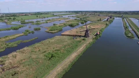 Kinderdijk Stock Footage 130926649