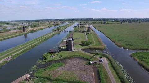 Kinderdijk Stock Footage 130926664