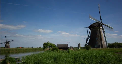 Kinderdijk Video stock 131002295