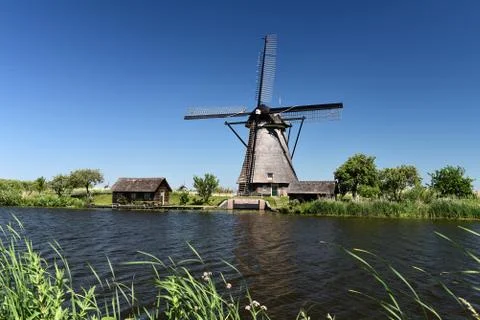 Kinderdijk Fotos Stock