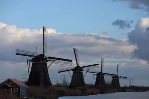 Kinderdijk Stock-Fotos