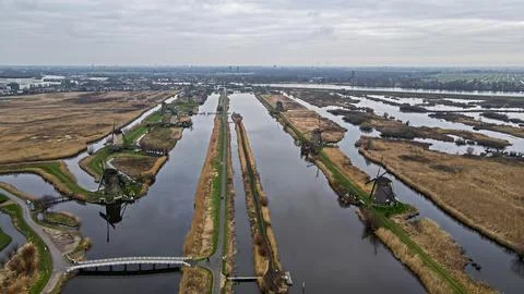 Kinderdijk Stockfoto's
