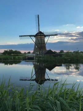 The Kinderdijk windmills Stock Photos