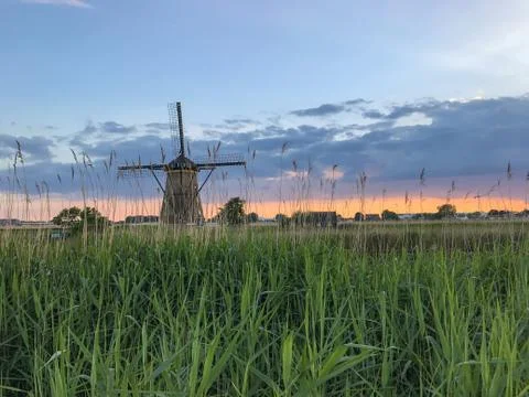 The Kinderdijk windmills Stock Photos