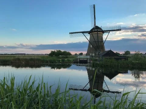 The Kinderdijk windmills Stock Photos