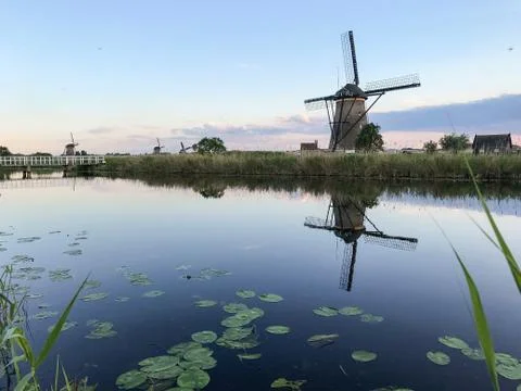 The Kinderdijk windmills Stock Photos