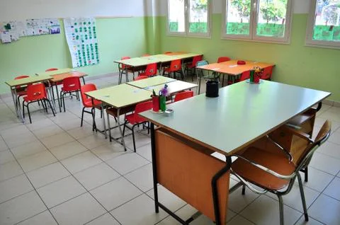 Kindergarten class 库存照片