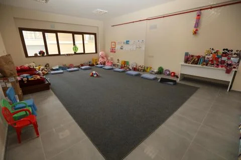 Kindergarten Classroom Wide Angle Stock Photos