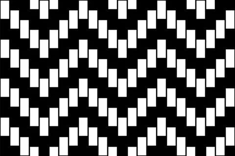 Kindergarten pattern and optical illusion, seamless tile Illustrazione stock