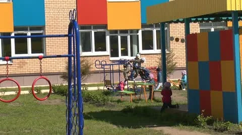 Kindergarten playground Stock Footage 11146392