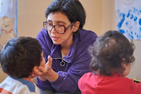Kindergarten school activities 스톡 사진
