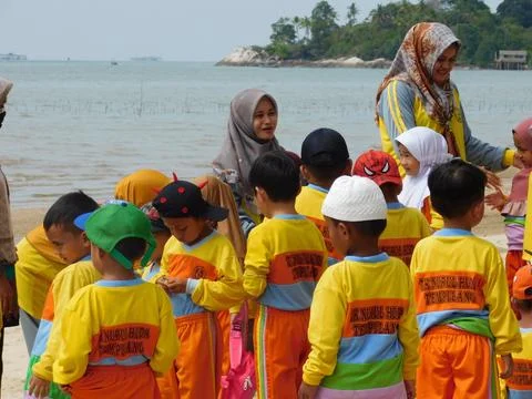 Kindergarten students Stock Photos