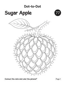 Kindergarten Visual Art Training Featuring Sugar Apple Connect The Dots Wor.. Illustration