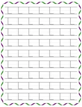 Kindergarten Writing “L” Stock Illustration