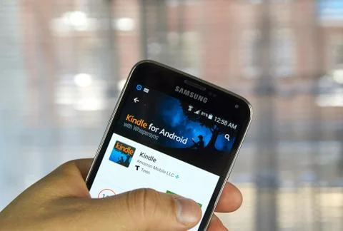 Kindle android app Stock Photos