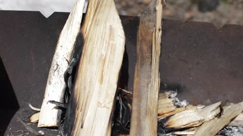 Kindle a Fire in the Brazier Stock Footage 62417334