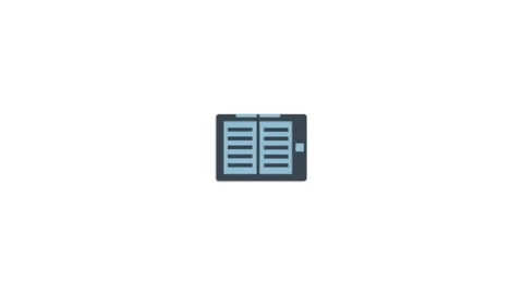 Kindle reader icon animation for video motion graphics Stock Footage 202204317