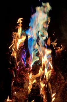 Kindling Flames Stock Photos