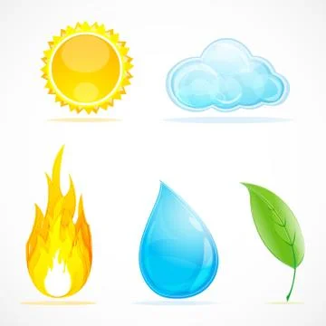 Kinds of weather Stock-Illustration