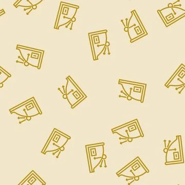 Kinematics theory mechanical engineer line vector seamless pattern Stock Illustration