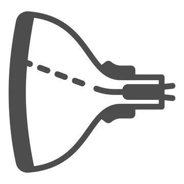 Kinescope solid icon, monitors and TV concept, cathode ray picture tube vector イラスト素材