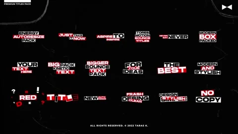 Kinetic Bounce Titles Stockmateriaal After Effects