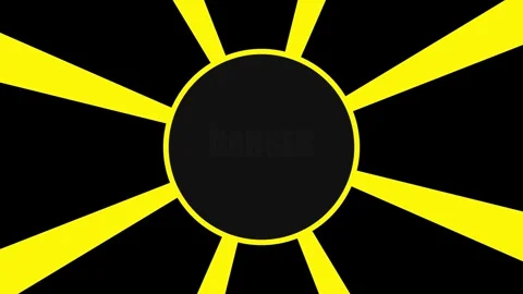 Kinetic Caution Stripes Radial Danger Warning Loop Stock Footage 333976145