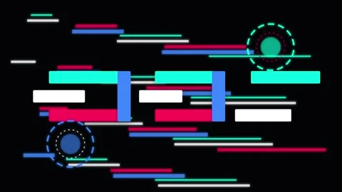 Kinetic Data Glitch Type Loop Kinetic Typography Motion Loop Stock Footage 335228617