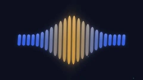 Kinetic Digital Data Pillars in Pulsating Cobalt Blue and Tangerine Orange .. Stock Footage 345775393