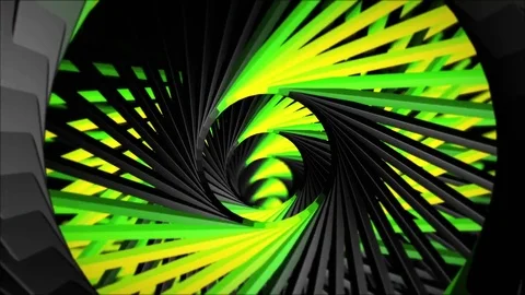 Kinetic Helix - Tunnel Stock Footage 73963874