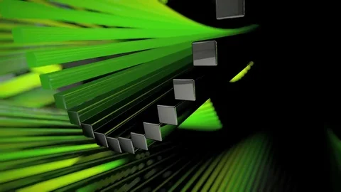 Kinetic Helix - Waves Stock-Footage 73960713