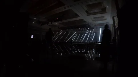 Kinetic lighting system Stock Footage 85983901