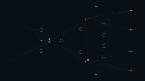 Kinetic Logistics Routing Optimization Network Stock Footage 342314042