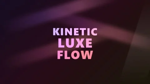 Kinetic Luxe Flow Motion Graphics Animation Gradient Text Effect Stockbeeldmateriaal 332695244