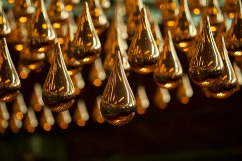 Kinetic Raindrops Foto stock