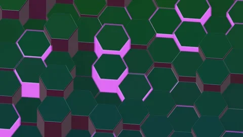 Kinetic relay Macro Pillars Nocturne Flush Hexagon Caps Stock Footage 342199878