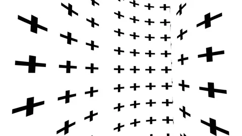 Kinetic shape black white background Stock Footage 172224249