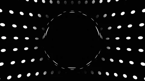 Kinetic shape black white background Stock Footage 172224325