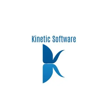 Kinetic software abstract icon Stock Illustration