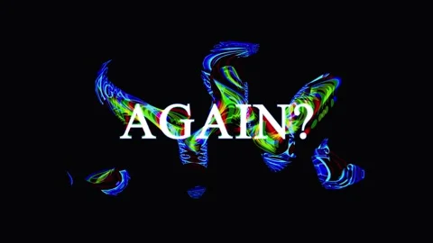 Kinetic Text AGain Animated with Ethereal Glow Effects and Cinematic Camera.. 库存影片 344035056