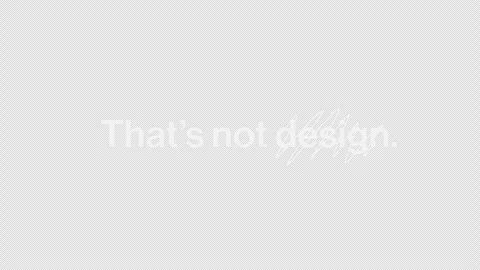 Kinetic text animation That’s not design. That’s trust. bold motion graphic Stock Footage 328460712
