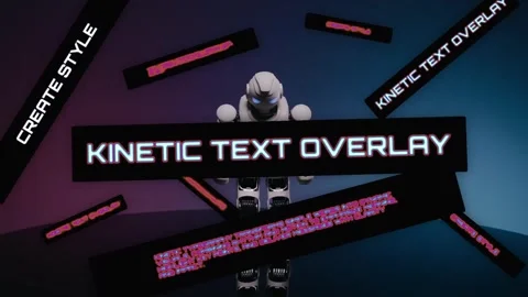 Kinetic Text Overlay After Effects素材