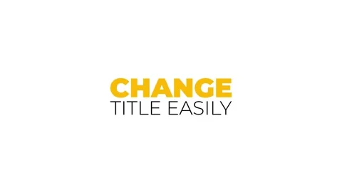 Kinetic Titles Animation 8 Stock After Effects