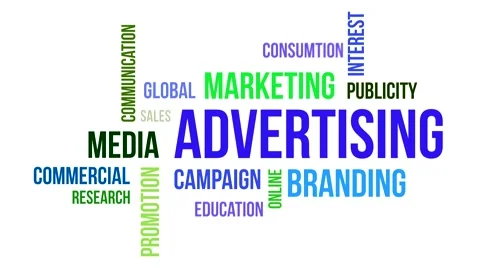 Kinetic typography - advertising Video stock 40987478